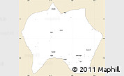 Classic Style Simple Map of Jema'a, single color outside