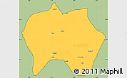 Savanna Style Simple Map of Jema'a, cropped outside