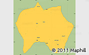 Savanna Style Simple Map of Jema'a, single color outside