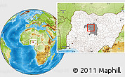 Physical Location Map of Tudun, highlighted country, highlighted parent region