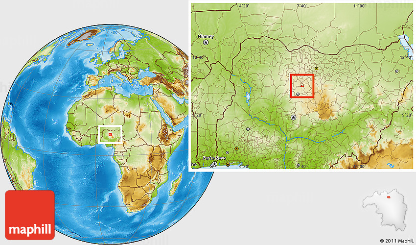Physical Location Map Of Zaria
