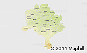 Physical 3D Map of Kano, single color outside
