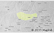 Physical 3D Map of Bichi, desaturated