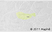Physical 3D Map of Bichi, lighten, desaturated