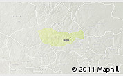 Physical 3D Map of Bichi, lighten, semi-desaturated