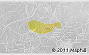 Satellite 3D Map of Bichi, lighten, desaturated