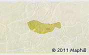 Satellite 3D Map of Bichi, lighten