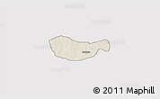 Shaded Relief 3D Map of Bichi, single color outside