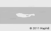 Gray Panoramic Map of Bichi, single color outside