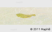 Satellite Panoramic Map of Bichi, lighten