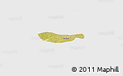 Satellite Panoramic Map of Bichi, single color outside