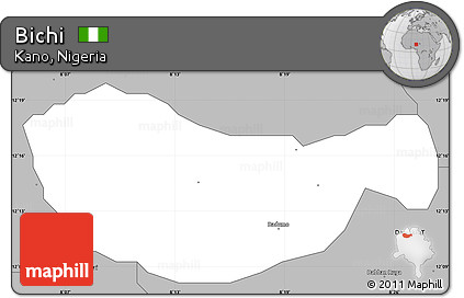 Gray Simple Map of Bichi