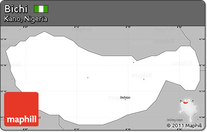 Gray Simple Map of Bichi