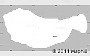 Gray Simple Map of Bichi, single color outside