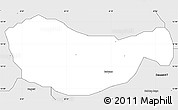 Silver Style Simple Map of Bichi