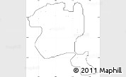 Blank Simple Map of Gaya, cropped outside, no labels
