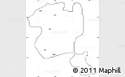 Blank Simple Map of Gaya, cropped outside