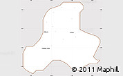 Classic Style Simple Map of Gezawa, cropped outside