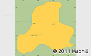 Savanna Style Simple Map of Gezawa