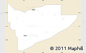 Classic Style Simple Map of Gwarzo, single color outside