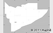Gray Simple Map of Gwarzo, single color outside