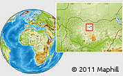 Physical Location Map of Kabo, highlighted parent region