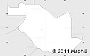 Silver Style Simple Map of Kabo