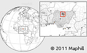 Blank Location Map of Kura, highlighted country, highlighted parent region, within the entire country