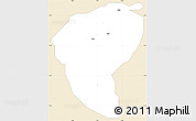 Classic Style Simple Map of Kura, single color outside