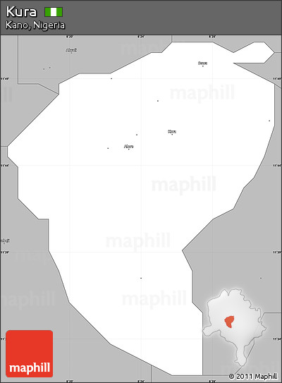 Gray Simple Map of Kura