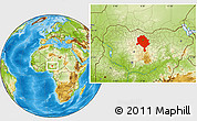 Physical Location Map of Kano