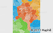 Political Shades Map of Kano