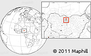 Blank Location Map of Nassaraw, highlighted parent region