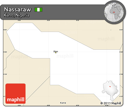 Classic Style Simple Map of Nassaraw