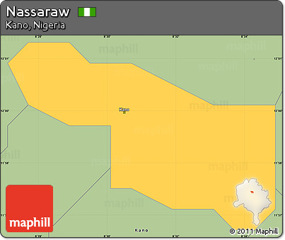 Savanna Style Simple Map of Nassaraw