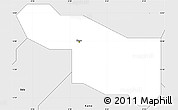 Silver Style Simple Map of Nassaraw