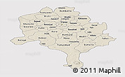 Shaded Relief Panoramic Map of Kano, cropped outside