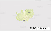 Physical 3D Map of Rano, cropped outside