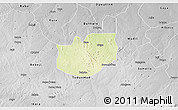 Physical 3D Map of Rano, desaturated