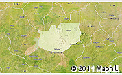 Physical 3D Map of Rano, satellite outside