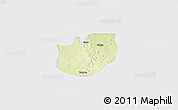 Physical 3D Map of Rano, single color outside