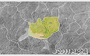 Satellite 3D Map of Rano, desaturated