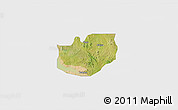Satellite 3D Map of Rano, single color outside