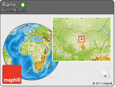 Physical Location Map of Rano