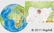Physical Location Map of Rano, highlighted country, highlighted parent region