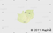 Physical Map of Rano, single color outside