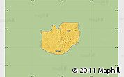 Savanna Style Map of Rano, single color outside