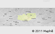 Physical Panoramic Map of Rano, desaturated