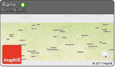 Physical Panoramic Map of Rano