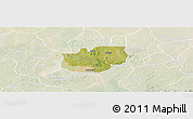 Satellite Panoramic Map of Rano, lighten